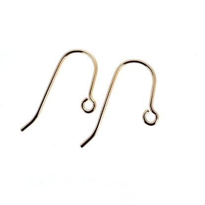 Wholesale Gold Filled Earring Hooks with Open Eye End (sold per pair)