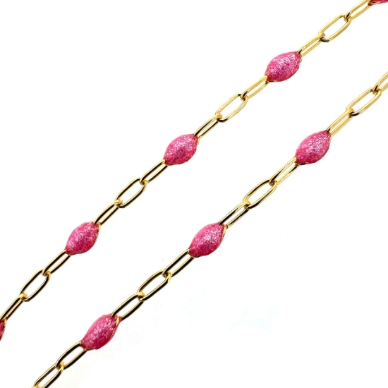 wholesale jewelry making bulk chain-gold filled  PaperClip Enamel chains for permanent jewelry