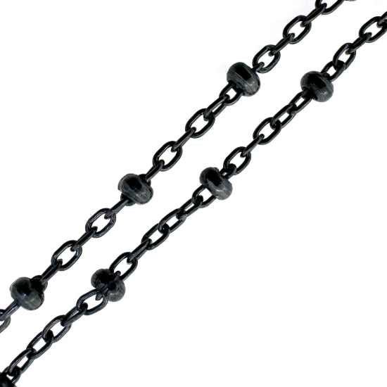 wholesale oxidized sterling silver Jewelry Making chain by the foot