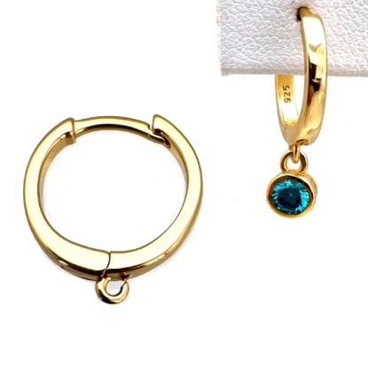 WHOLESALE GOLD STERLING SILVER EARRING FINDINGS-HOOP EARRINGS