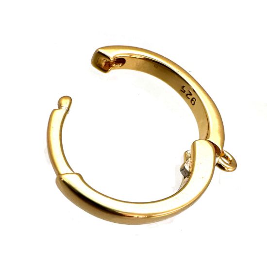 WHOLESALE GOLD STERLING SILVER EARRING FINDINGS-HOOP EARRINGS