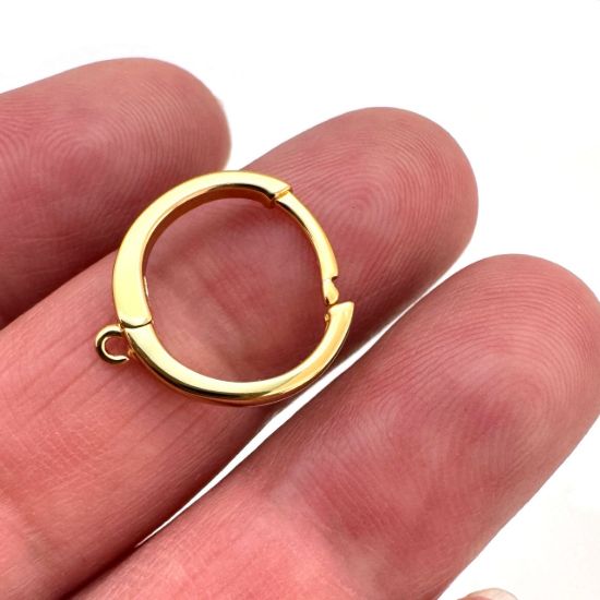 WHOLESALE GOLD STERLING SILVER EARRING FINDINGS-HOOP EARRINGS
