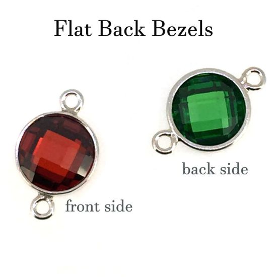 sterling silver 6mm bezel connectors for permanent jewelry supply wholesale