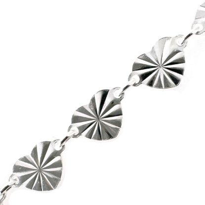 wholesale sterling silver bulk heart chain-permanent jewelry chain