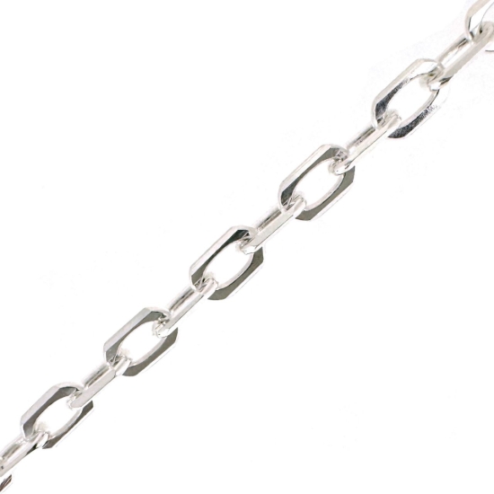 Wholesale Sterling Silver Bulk Chain - Diamond Cut Box Chain for permanent jewelry