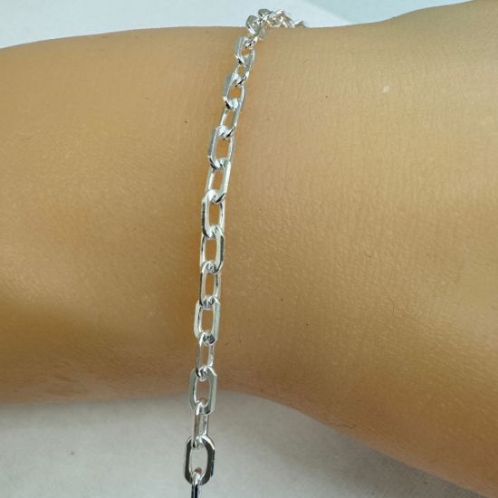 Wholesale Sterling Silver Bulk Chain - Diamond Cut Box Chain for permanent jewelry