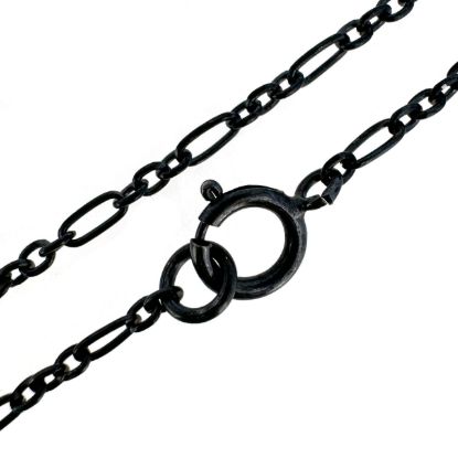 Wholesale Oxidized Sterling Silver Cable Chain Necklace