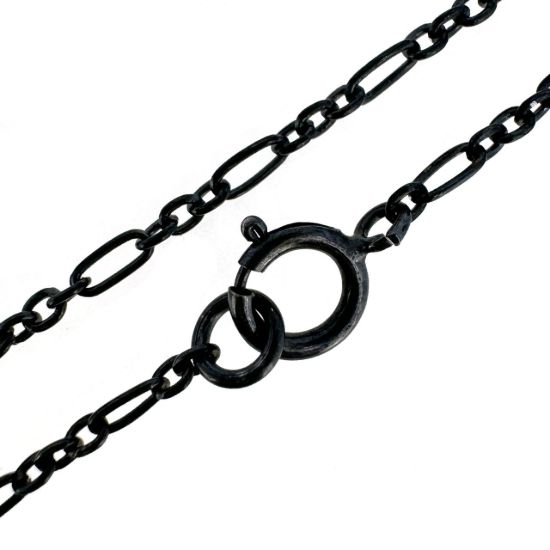 Wholesale Oxidized Sterling Silver Cable Chain Necklace