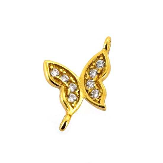 wholesale sterling silver jewelry making supplies -butterfly charms