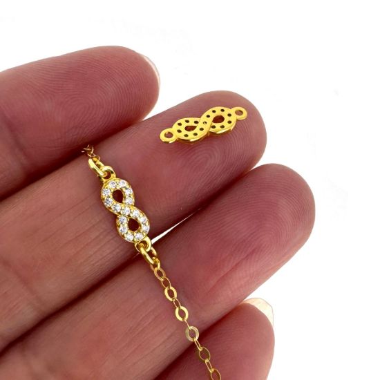 wholesale sterling silver jewelry making supplies -infinity charms