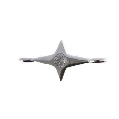 wholesale permanent jewelry supply -sterling silver northstar cross connectors