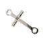 925 Sterling Silver Cross Connector Charm with CZ stone