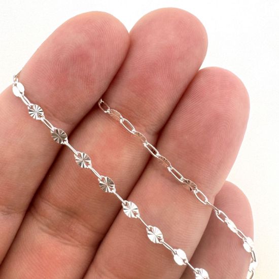 Sterling Silver Small  Chain Necklace, Wholesale Bulk Necklace Chains