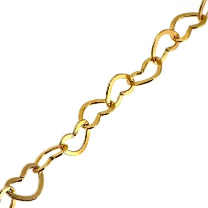 Wholesale 14K Gold Filled Bulk Chain - Flat Heart Chain - 4.5 x 2.7mm (sold per foot)
