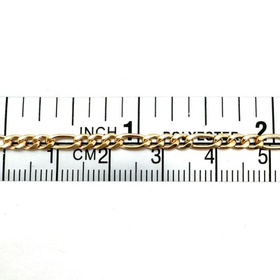 Wholesale 14K Gold Filled Bulk Chain-3mm Figaro Chain (sold per foot)