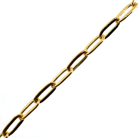 Wholesale 14K Gold Filled Bulk Chain - 1.5x3.5mm Small Rectangle Box Paperclip Chain (sold per foot) 