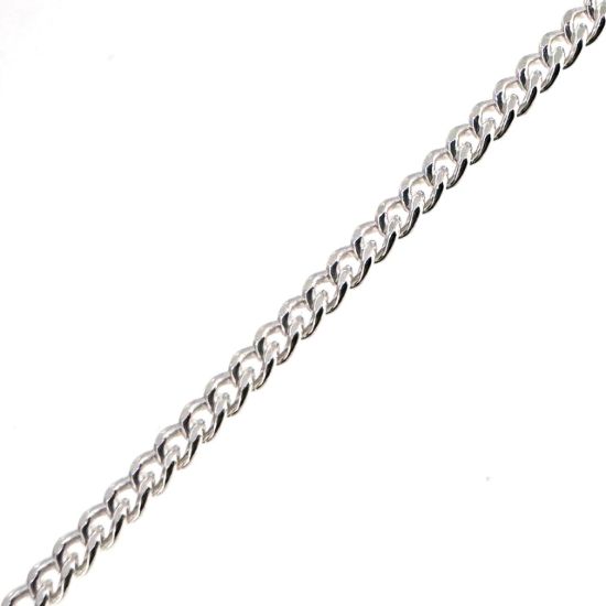 Wholesale 925 Sterling Silver Bulk Chain - 1.5mm Small Curb - Sold Per Foot