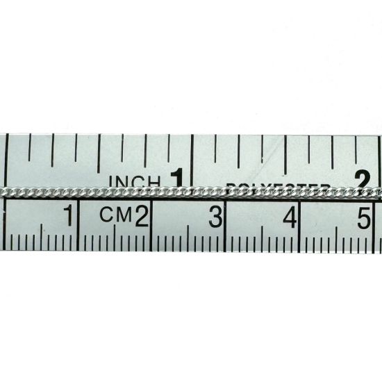 Wholesale 925 Sterling Silver Bulk Chain - 1.5mm Small Curb - Sold Per Foot