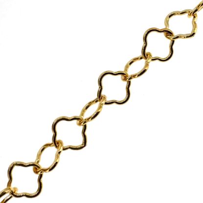 Wholesale 1/20 14K Gold Filled Bulk Chain - 3.5mm Clover Link - Sold Per Foot