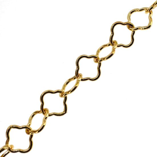 Wholesale 1/20 14K Gold Filled Bulk Chain - 3.5mm Clover Link - Sold Per Foot