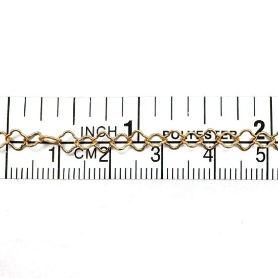 Wholesale 1/20 14K Gold Filled Bulk Chain - 3.5mm Clover Link - Sold Per Foot