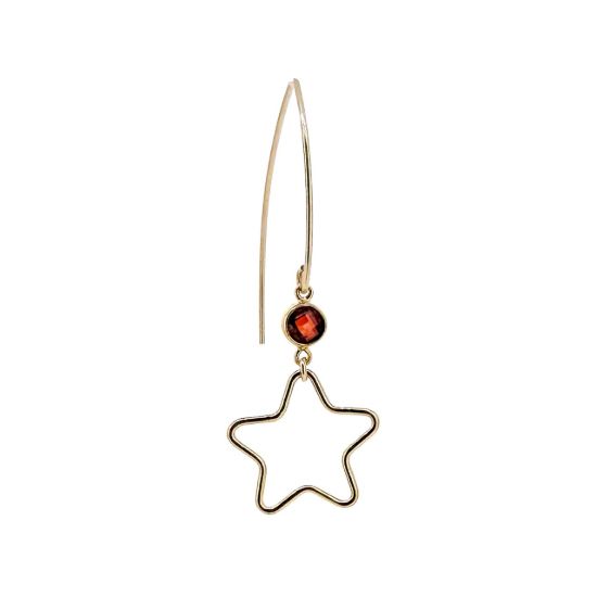 Wholesale Drop Birthstone Earrings with Star Gold Filled Earrings Wholesale Bulk Birthstone earrings