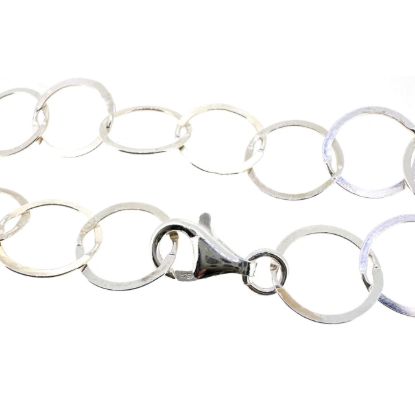 Wholesale 925 Sterling Silver Finished Chain - 10mm Big Flat Circle Chain