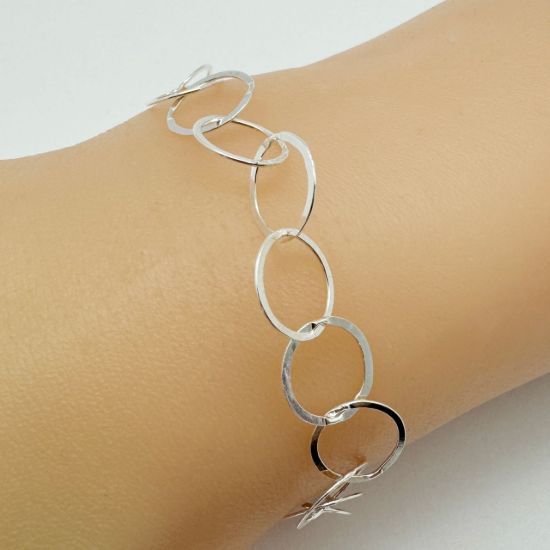 Wholesale 925 Sterling Silver Finished Chain - 10mm Big Flat Circle Chain