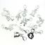 Wholesale 925 Sterling Silver Zodiac Sign Horoscope ADD ON Charms with Clasp