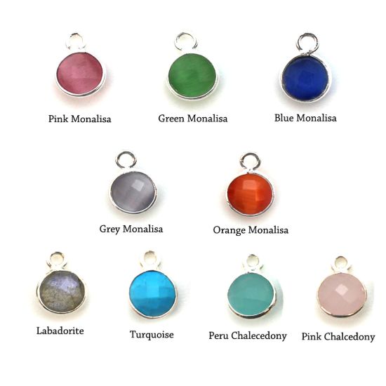 Wholesale Sterling Silver Fancy Lever Back with 6mm Bezel Birthstone Earrings 