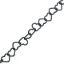Wholesale Oxidized Sterling Silver Bulk Chain - 5X4mm Heart Link Chain (sold per foot)