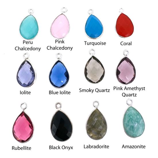 Wholesale Sterling Silver Fancy Textured Bar Birthstone Earrings  