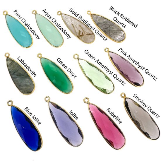 Wholesale Gold over Sterling Silver Fancy Textured Square Earrings with Long Teardrop Birthstone