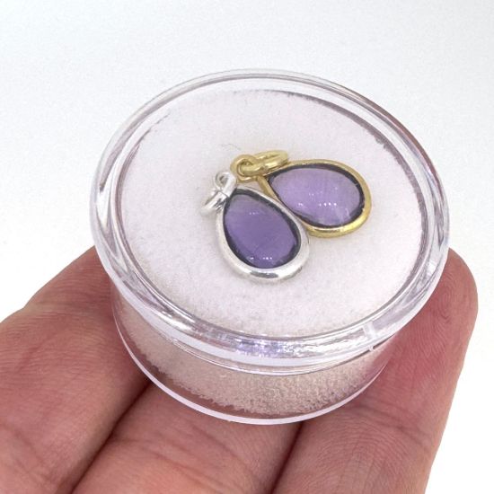 Wholesale Necklace Charm Bar Kit - Tiny Teardrop Natural Birthstone - Pendant Kit #2