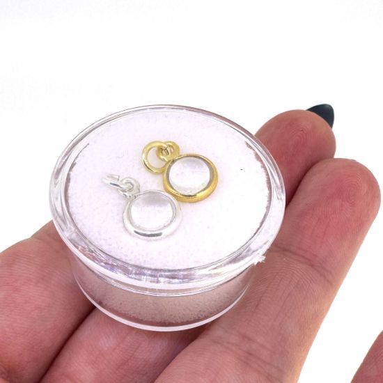 Wholesale Necklace Charm Bar Kit - Tiny Round Natural Birthstone - Pendant Kit #4