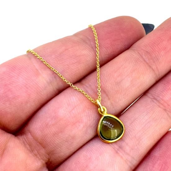 Wholesale Necklace Charm Bar Kit - Tiny Heart Natural Birthstone - Pendant Kit #1