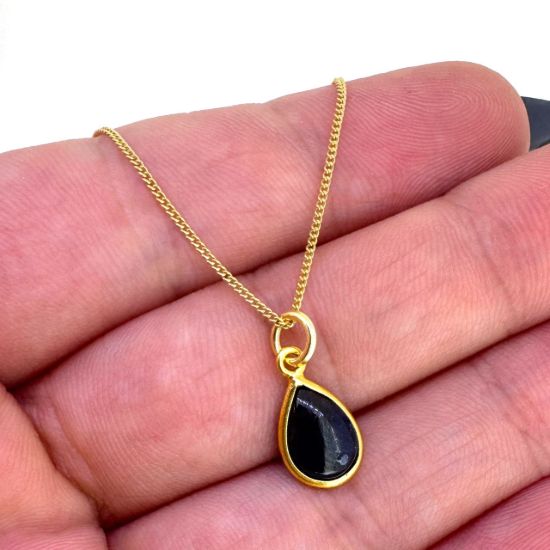 Wholesale Necklace Charm Bar Kit - Tiny Teardrop Natural Birthstone - Pendant Kit #2