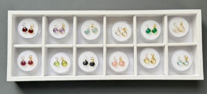 Wholesale Necklace Charm Bar Kit - Tiny Heart Natural Birthstone - Pendant Kit #1