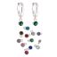 Wholesale 925 Sterling Silver Birthstone Huggie Earrings with 4mm AAAA CZ Stones