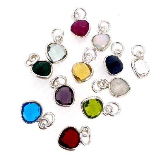 Wholesale Necklace Charm Bar Kit - 6mm Tiny Heart Bezel - Pendant Kit #6