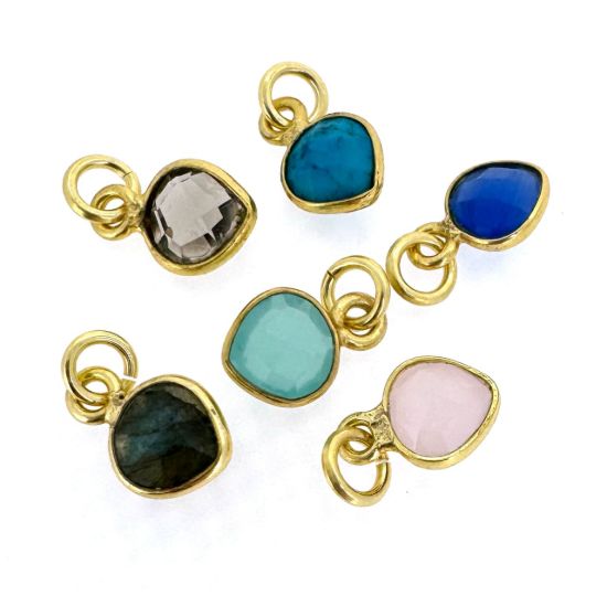 Wholesale Necklace Charm Bar Kit - 6mm Tiny Heart Bezel - Pendant Kit #6