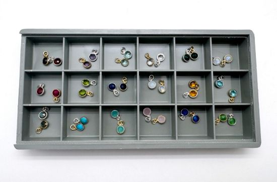 Wholesale Necklace Charm Bar Kit - 6mm Tiny Round Bezel - Pendant Kit #7