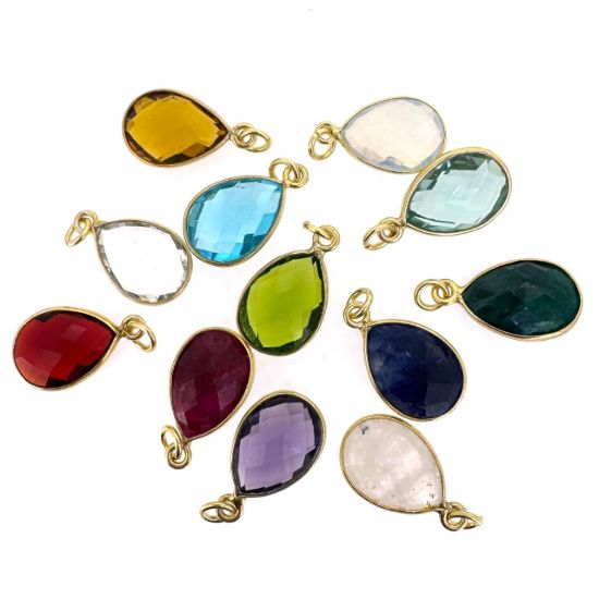 Wholesale Necklace Charm Bar Kit - 10*14 Small Teardrop Bezel - Pendant Kit #9