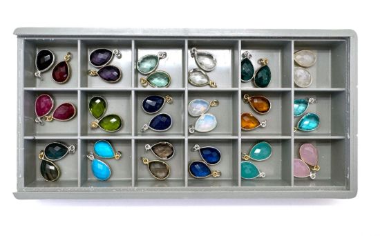 Wholesale Necklace Charm Bar Kit - 10*14 Small Teardrop Bezel - Pendant Kit #9