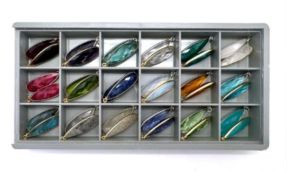 Wholesale Necklace Charm Bar Kit - 30*10mm Elongated Teardrop Bezel Charm Kit #12