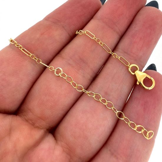 Wholesale 1/20 14K Gold Filled Finished Adjustable Cable Chain Jewelry - 3+1 Cable Chain
