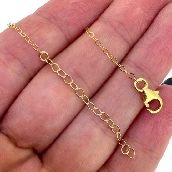 Wholesale 1/20 14K Gold Filled Finished Adjustable Flat Cable Chain Jewelry - Flat Cable Chain