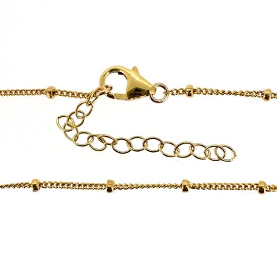 Wholesale 1/20 14K Gold Filled Finished Adjustable Satellite Chain Jewelry - Ball Satellite Curb Chain