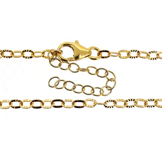 Wholesale 1/20 14K Gold Filled Finished Adjustable Cable Chain Jewelry - Textured Cable Chain