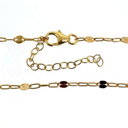 Wholesale 1/20 14K Gold Filled Finished Adjustable Paperclip Chain Jewelry - 1+3 Flatened Paperclip Chain